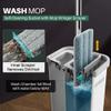 JOYMOOP Mop and Bucket with Wringer Set, Hands Free Flat Floor Mop and Bucket, with 3 Washable Microfiber Pads, Wet and Dry Use, Floor Cleaning System view 2