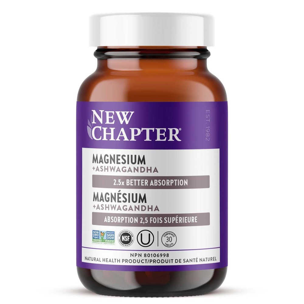 New Chapter Magnesium & Ashwagandha 30 Count, 30 CT