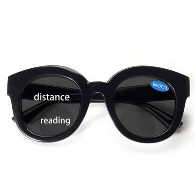 bullabulling Fashion Round Reading Glass For Women Oversized Blue Light Blocking Eyeglass Frame Large lens (black, 3.5)