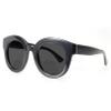 bullabulling Fashion Round Reading Glass For Women Oversized Blue Light Blocking Eyeglass Frame Large lens (black, 3.5) view 2