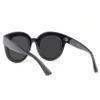 bullabulling Fashion Round Reading Glass For Women Oversized Blue Light Blocking Eyeglass Frame Large lens (black, 3.5) view 4
