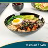 DecorLine Curve Collection Black with Gold Rim Soup Bowl Set, 16 oz. (10-Pack)  Premium Quality Material & Stylish Modern Design, Ideal for Family & Gatherings view 4