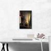 ARTCANVAS Girl Reading a Letter By An Open Window Canvas Art Print Stretched Framed Painting Picture Poster Giclee Wall Decor by Johannes Vermeer - 18" x 12" (1.50" Deep) view 2