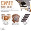 Bubble Tea COMPLETE SET. BEST DIY Boba/Bubble Tea Kit, Ready In 45 Seconds, 5 Packs Milk Tea Powder + 5 Packs Brown Sugar Tapioca Pearls+ 5 Bubble tea Straws By APEXY, Thai Tea view 2