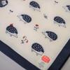  Japanese Furoshiki Cute Handkerchief & Bento wrapping Cotton Fabric Wrapping Cloth Handmade In Kyoto Gifts Souvenir (blue hedgehog, 50x50cm) view 3