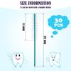 Cowwell Interdental Brush Dental Picks Tooth Floss Interdental Brush Between Teeth Refills White Refills for Tooth Cleaning(30 Pieces,Small) view 2
