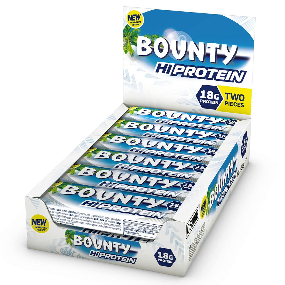 BOUNTY HI-PROTEIN BAR Coconut 12x52g