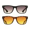 proSPORT 2 Pack Classic Horn Rim Retro 80s Bifocal Sunreaders UV400 Unisex Outdoors +100 to +400 with Microfiber Pouch view 1