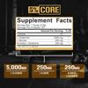 5% Nutrition Core L-Glutamine 5000 Supplement w/L-Alanine | Immune & Digestive Support | Amino Acid Muscle Builder Post Workout Recovery | Unflavored (60 Servings) view 3