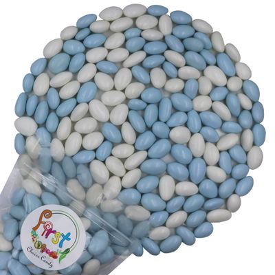 FirstChoiceCandy Jordan Almonds (10 Pound, Baby Blue & White)
