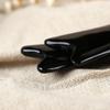 Healifty Hand Tools Hand Tools Buffalo Horn Guasha Board Fish Shaped Guasha Scraping for SPA Physical Muscle Knots Facial Caring Black Stainless Spatula Facial Massager view 4