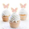 66 Pcs Butterfly Cupcake Toppers Birthday Party Decor,Pink Gold Cake Topper Picks Decor for Girls Women Wedding Birthday Party Baby Shower Party Wall Decoration view 3
