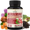 Berberine with Ceylon Cinnamon, Turmeric, Milk Thistle, Artichoke, Black Pepper - 150 Count - Pack of 1 view 1