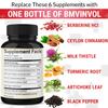 Berberine with Ceylon Cinnamon, Turmeric, Milk Thistle, Artichoke, Black Pepper - 150 Count - Pack of 1 view 4