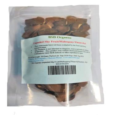 BSD Organics Orginal Unpeeled Sky Fruit/Mahogany/Thean kai/Theankani (200 Gram / 7 Ounce)