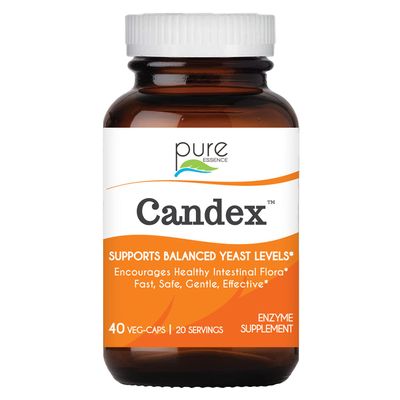 Pure Essence Candex Supplement - Yeast Overgrowth Supplement with Digestive Enzymes, Yeast Infection Probiotic Aid for Men and Women - 40 Capsules