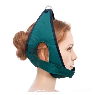 DSMYYXGS Adjustable Cervical Traction Belt Breathable Sling Tractor Neck Stretch Fixing Straps for Adult Children Home Medical Equipment (Color : A)