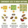 Trifecta Living Co. Versatile Beeswax Wraps,Set of 7-Fresh Food Keeper, Durable & Easily Cleaned, Sustainable Step Towards a Zero-Waste Kitchen, Unique Designs (Honeycomb, Lemon, Tropical Animals) view 2