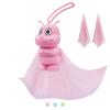 bqover Portable Microfiber Cleaning Cloth,Bag Charm and Silicone Keychain, Safe for Eyeglasses, Phones, Tablets, Lenses, Screens |Large Size 8x8inches,Individually Packed with 2 Refills(Pink) view 1