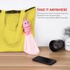 bqover Portable Microfiber Cleaning Cloth,Bag Charm and Silicone Keychain, Safe for Eyeglasses, Phones, Tablets, Lenses, Screens |Large Size 8x8inches,Individually Packed with 2 Refills(Pink) view 3