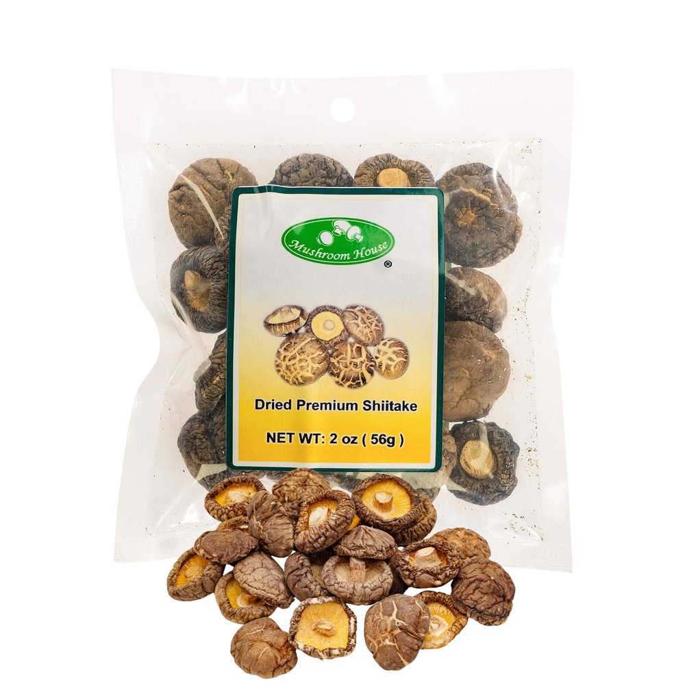 Mushroom House (MUSI1) Dried Shiitake Premium Mushrooms, 2 Oz