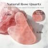 BAIMEI IcyMe Natural Rose Quartz Gua Sha Facial Sculpt Massage Tool-Pink view 2