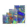 100PCS Clear Airtight Mylar Zip Lock Bags with Hang Hole Resealable Smell Proof Pouch Rainbow Aluminum Foil Packaging Bags Food Storage (20x30cm (7.8x11.8 inch)) view 1