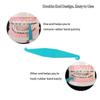 1/4 Inch Orthodontic Elastic Rubber Bands, 500 Pack Medium 3.5 Ounce Rubberbands Dreadlocks Hair Braids Fix Tooth Gap, 5 Pack Free Elastic Placer for Braces view 3