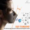 AIRAID-KF94 [Individually Wrapped] - Made in Korea, 4-Layer Filter, 3D Face Mask, Black, White, Adult and Older Teens (Black-10P) view 3