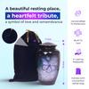 HLC Lovely Butterfly Black Finish Cremation Urn for Human Ashes - Funeral Urn Handcrafted - Affordable Urn for Ashes (Adult (200 lbs)  10.5 x 6 , Cremation Urn) view 3
