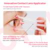ofone Contact Lens Remover Tool for Soft Lenses, Contact Lens Applicator with Tweezers and Case, Portable Contacts Inserter and Removal for Traveling (Pink) view 2