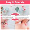 ofone Contact Lens Remover Tool for Soft Lenses, Contact Lens Applicator with Tweezers and Case, Portable Contacts Inserter and Removal for Traveling (Pink) view 3