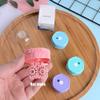 Qiviya Manually Contact Lens Cleaner Washer,Portable Contact Lens Cleaning Container,Mini Plastic Cleaning Contacts Box,Contact Lens Cleaning Case for Travel,Home,Outdoor. (Pink&Blue&Purple) view 4