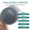 3'' Vibrating Massage Ball - Massage Roller Ball with 5 Speed Vibrations for Muscle and Fitness, Plantar Fasciitis Pain Relief, Myofascial Release and Trigger Point Treatment (Gray) view 3