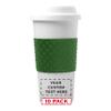 Personalized 18 oz. Double Wall Plastic Tumblers - 10 Pack - Custom Text, Logo - Green view 1