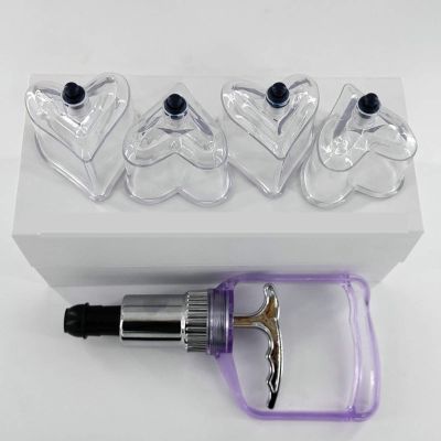 4 Pcs Love Heart Shape Plastic Cupping Cups of Cupping Set Plastic PC Vacuum Cupping Suction Cupping?