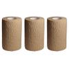 3 Pc Cohesive Bandage Self Adhesive Wrap Elastic First Aid Medical Support Tape view 1