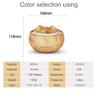 Lustar Wood Grain Aromatherapy Humidifier Seven-Color Light Peaks and Peaks Essential Oil Humidifier Aromatherapy Red view 2