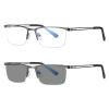 COTIA/Bifocal Photochromic Men's Business Fashion Metal Half-frame Reading Glasses (qiang, 1.25) view 1