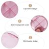 1pc Dispensing Medicine Tray for Wheelchair Portable Case 4 Compartments Case Storage Container Mini Seal Medicine Organizer Travel Small Pink view 4