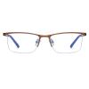 COTIA/Bifocal Photochromic Men's Business Fashion Metal Half-frame Reading Glasses (tea, 1.75) view 2
