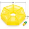 2PCS Weekly Pill Organizer Large 7 Day Pill Box Organizer Daily Medicine Case for Vitamin Fish Oil Pills Supplements Arthritis Friendly view 2
