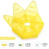 2PCS Weekly Pill Organizer Large 7 Day Pill Box Organizer Daily Medicine Case for Vitamin Fish Oil Pills Supplements Arthritis Friendly view 3