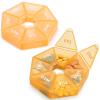 2PCS Weekly Pill Organizer Large 7 Day Pill Box Organizer Daily Medicine Case for Vitamin Fish Oil Pills Supplements Arthritis Friendly view 1