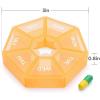 2PCS Weekly Pill Organizer Large 7 Day Pill Box Organizer Daily Medicine Case for Vitamin Fish Oil Pills Supplements Arthritis Friendly view 2