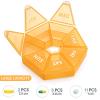 2PCS Weekly Pill Organizer Large 7 Day Pill Box Organizer Daily Medicine Case for Vitamin Fish Oil Pills Supplements Arthritis Friendly view 3