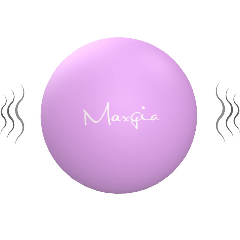 3'' Vibrating Massage Ball - Massage Roller Ball with 5 Speed Vibrations for Muscle and Fitness, Plantar Fasciitis Pain Relief, Myofascial Release and Trigger Point Treatment (Purple)