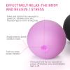 3'' Vibrating Massage Ball - Massage Roller Ball with 5 Speed Vibrations for Muscle and Fitness, Plantar Fasciitis Pain Relief, Myofascial Release and Trigger Point Treatment (Purple) view 4