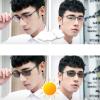 COTIA Photochromic Bifocal Reading Glasses, Ultra-light Alloy Men's Business Half-frame and Full-frame (black/full frame, 1.75) view 3
