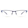 COTIA Photochromic Bifocal Reading Glasses, Ultra-light Alloy Men's Business Half-frame and Full-frame (blue/half frame, 2.25) view 2